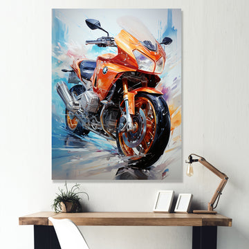Velocity Speed Bike Fury - Motorcycle Canvas Wall Art